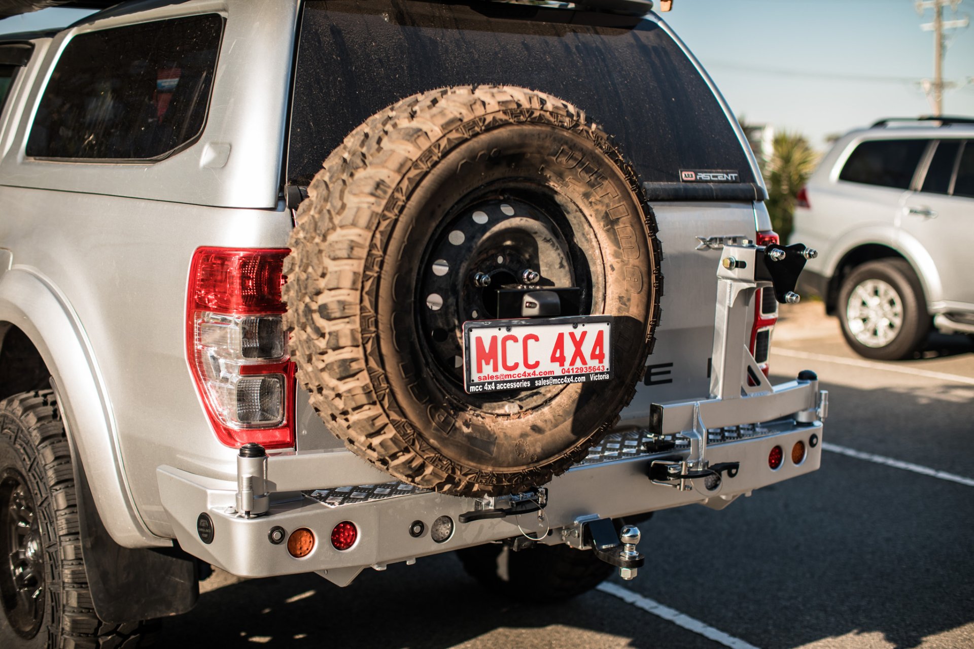 Single Can Ford Ranger Rear Ford Ranger MK1 Mk2 Mk3- MCC022-02 Rear Carrier Bar-Dual wheel carrier ...